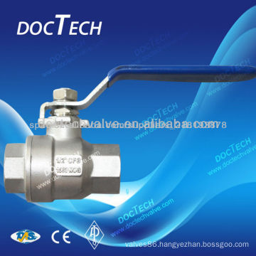 2 piece threaded ball valve